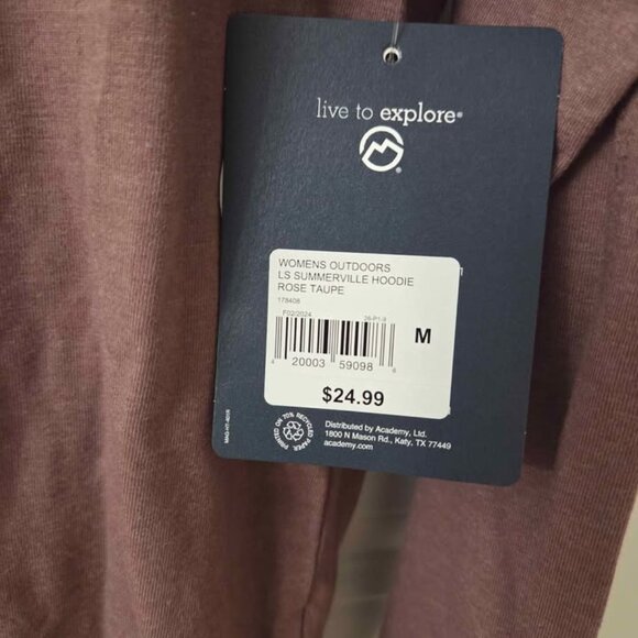 Magellan Mauve Hooded Long Sleeve Shirt - Picture 2 of 3